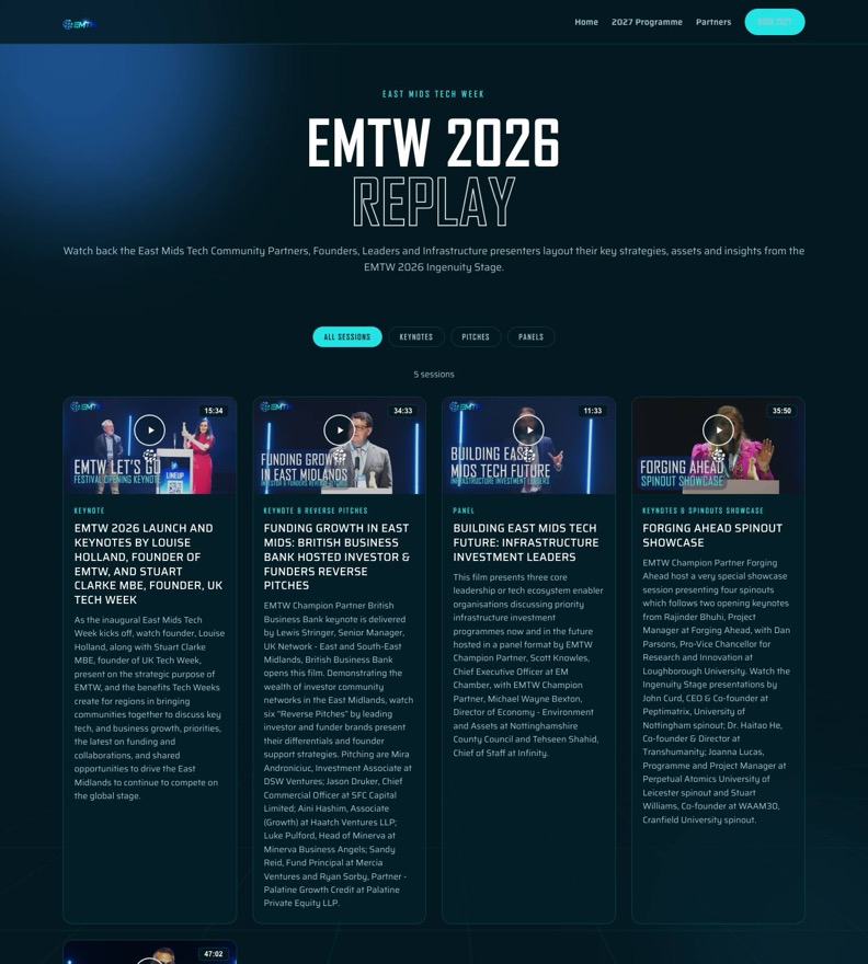 EMTW Replay films platform
